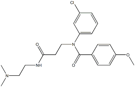 3'-Chloro-N-[2-[[2-(dimethylamino)ethyl]carbamoyl]ethyl]-4-methoxybenzanilide 结构式