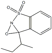 7b-sec-Butyl-7bH-oxazirino[2,3-b][1,2]benzisothiazole 3,3-dioxide 结构式