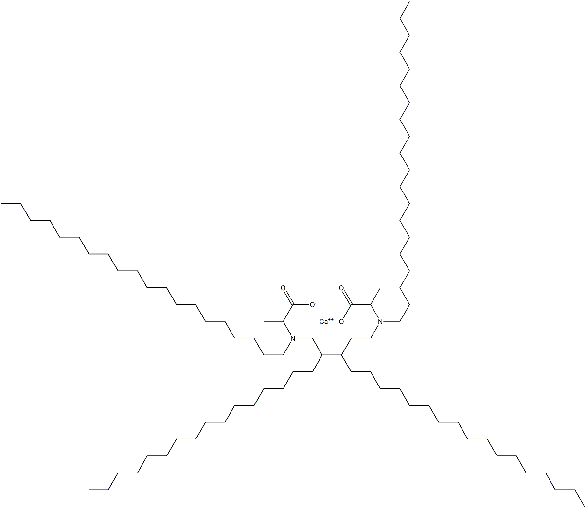 Bis[2-(diicosylamino)propanoic acid]calcium salt 结构式