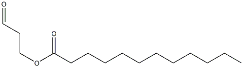 Lauric acid 3-oxopropyl ester 结构式