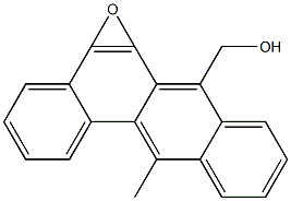 5,6-Epoxy-7-(hydroxymethyl)-12-methylbenz[a]anthracene 结构式