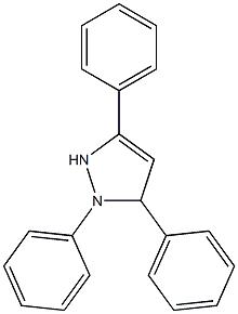 1,3,5-Triphenyl-3-pyrazoline 结构式
