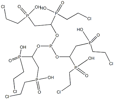 Tris[1-[bis(chloroethyl)phosphonyl]ethyl] phosphite 结构式