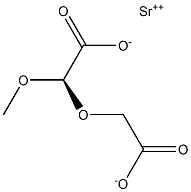 [R,(+)]-Methoxy(carboxymethoxy)acetic acid strontium salt 结构式