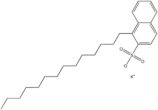 1-Tetradecyl-2-naphthalenesulfonic acid potassium salt 结构式