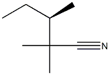 [R,(+)]-2,2,3-Trimethylvaleronitrile 结构式