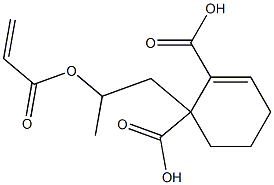 2-Cyclohexene-1,2-dicarboxylic acid hydrogen 1-[2-(acryloyloxy)propyl] ester 结构式