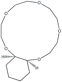 (13aR,17aS)-Tetradecahydro-1,4,7,10,13-benzopentaoxacyclopentadecin 结构式