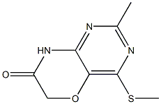 2-Methyl-4-methylthio-8H-pyrimido[5,4-b][1,4]oxazin-7(6H)-one 结构式