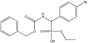 (Benzyloxycarbonylamino)(4-bromophenyl)methylphosphonic acid ethyl ester 结构式