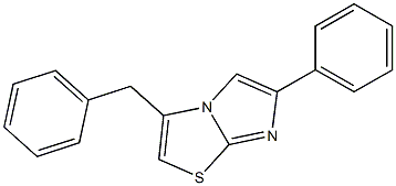 6-Phenyl-3-benzylimidazo[2,1-b]thiazole 结构式