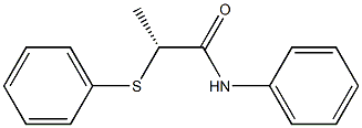 [R,(+)]-2-(Phenylthio)-N-phenylpropionamide 结构式