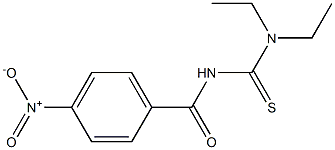 1-(4-Nitrobenzoyl)-3,3-diethylthiourea 结构式