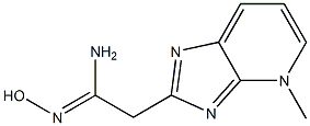 [4-Methyl-4H-imidazo[4,5-b]pyridin-2-yl]acetamide oxime 结构式