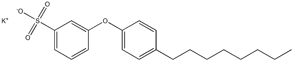 3-(4-Octylphenoxy)benzenesulfonic acid potassium salt 结构式