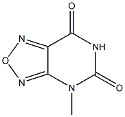 4-Methyl[1,2,5]oxadiazolo[3,4-d]pyrimidine-5,7(4H,6H)-dione 结构式