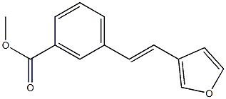 3-(3-(Methoxycarbonyl)styryl)furan 结构式