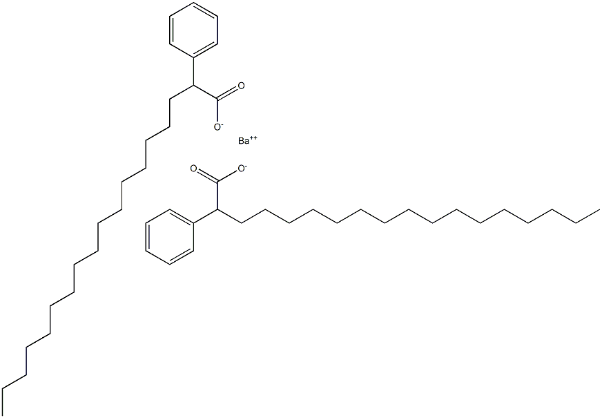 Bis(2-phenylstearic acid)barium salt 结构式