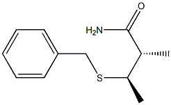 (2S,3R)-3-Benzylthio-2-methylbutanamide 结构式