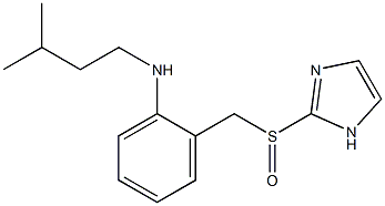 N-Isopentyl-2-[(1H-imidazol-2-yl)sulfinylmethyl]aniline 结构式