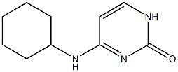 4-(N-Cyclohexylamino)pyrimidin-2(1H)-one 结构式