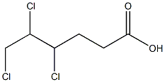 4,5,6-Trichlorohexanoic acid 结构式