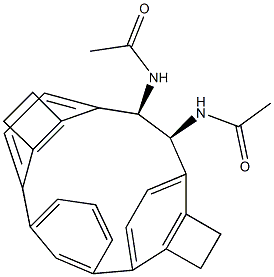 (1R,2S)-N,N'-Diacetyl-1,2-[m-phenylenebis(ethylene-4,1-phenylene)]-1,2-ethanediamine 结构式