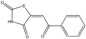 Dihydro-5-[(benzoyl)methylene]thiazole-2,4-dione 结构式