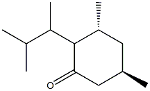 (3R,5R)-3,5-Dimethyl-2-(1-isopropylethyl)cyclohexan-1-one 结构式