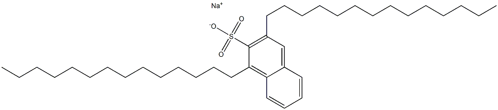 1,3-Ditetradecyl-2-naphthalenesulfonic acid sodium salt 结构式