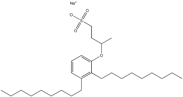 3-(2,3-Dinonylphenoxy)butane-1-sulfonic acid sodium salt 结构式