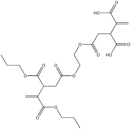 4,4'-[Ethylenebis(oxycarbonyl)]bis(1-butene-2,3-dicarboxylic acid dipropyl) ester 结构式