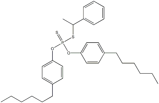 Dithiophosphoric acid O,O-bis(4-hexylphenyl)S-(1-phenylethyl) ester 结构式