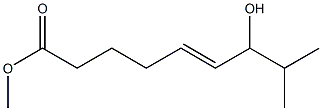 (E)-8-Methyl-7-hydroxy-5-nonenoic acid methyl ester 结构式