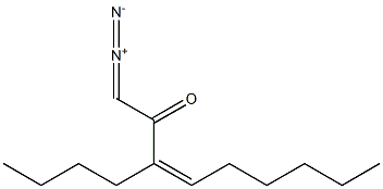 (Z)-1-Diazo-3-butyl-3-nonen-2-one 结构式