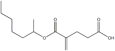 1-Butene-2,4-dicarboxylic acid 2-heptyl ester 结构式