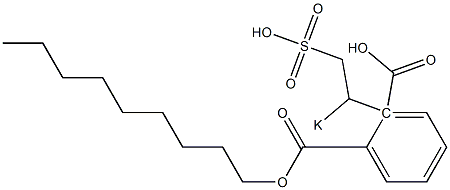 Phthalic acid 1-nonyl 2-(1-potassiosulfoethyl) ester 结构式