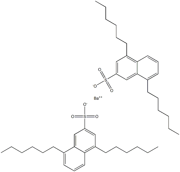 Bis(4,8-dihexyl-2-naphthalenesulfonic acid)barium salt 结构式