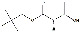 (2S,3S)-2-Methyl-3-hydroxybutyric acid 2,2-dimethylpropyl ester 结构式