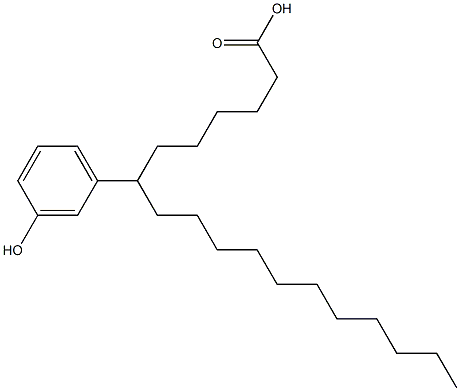 7-(3-Hydroxyphenyl)stearic acid 结构式