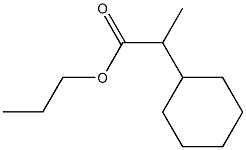 2-Cyclohexylpropionic acid propyl ester 结构式