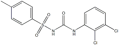 1-(2,3-Dichlorophenyl)-3-(4-methylphenylsulfonyl)urea 结构式