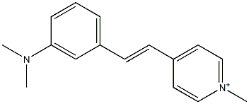 4-[3-(Dimethylamino)styryl]-1-methylpyridinium 结构式