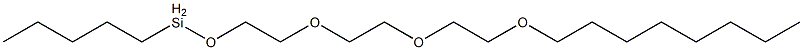 Pentyl[2-[2-[2-(octyloxy)ethoxy]ethoxy]ethoxy]silane 结构式