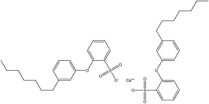 Bis[2-(3-heptylphenoxy)benzenesulfonic acid]calcium salt 结构式