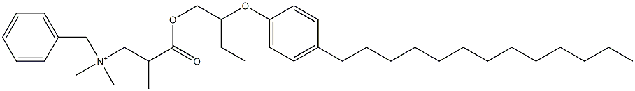 N,N-Dimethyl-N-benzyl-N-[2-[[2-(4-tridecylphenyloxy)butyl]oxycarbonyl]propyl]aminium 结构式