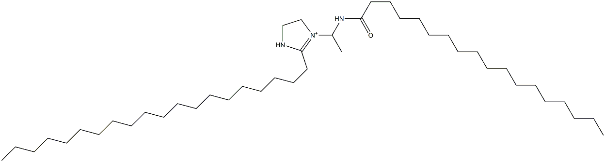 2-Icosyl-1-[1-(stearoylamino)ethyl]-1-imidazoline-1-ium 结构式