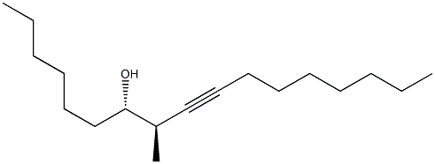 (1S,2R)-1-Hexyl-2-methyl-3-undecyn-1-ol 结构式