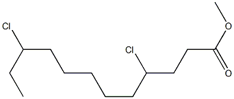 4,10-Dichlorolauric acid methyl ester 结构式