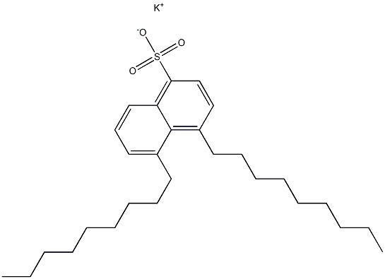 4,5-Dinonyl-1-naphthalenesulfonic acid potassium salt 结构式